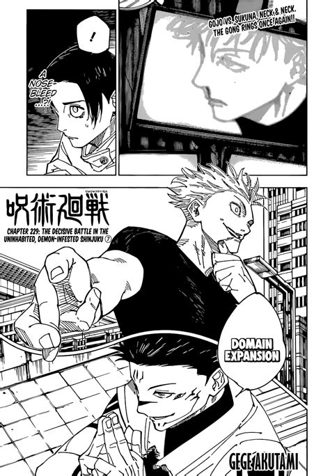 Read Jujutsu Kaisen, Chapter 229 Manga